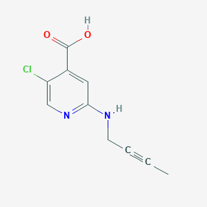 2-[(But-2-yn-1-yl)amino]-5-chloropyridine-4-carboxylic acid