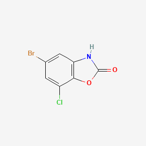 B1527564 5-Bromo-7-chloro-2,3-dihydro-1,3-benzoxazol-2-one CAS No. 32272-98-3