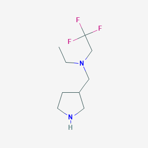B1527565 Ethyl(pyrrolidin-3-ylmethyl)(2,2,2-trifluoroethyl)amine CAS No. 1250820-34-8