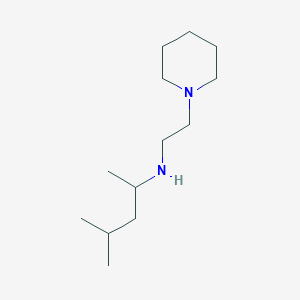 molecular formula C13H28N2 B15275650 (4-Methylpentan-2-yl)[2-(piperidin-1-yl)ethyl]amine 