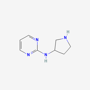 molecular formula C8H12N4 B1527566 N-(吡咯烷-3-基)嘧啶-2-胺 CAS No. 950664-36-5