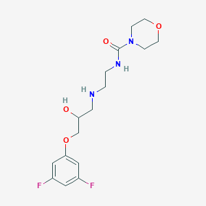 N-(2-((3-(3,5-Difluorophenoxy)-2-hydroxypropyl)amino)ethyl)morpholine-4-carboxamide