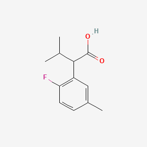 2-(2-Fluoro-5-methylphenyl)-3-methylbutanoic acid