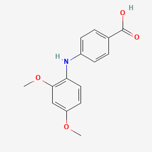 molecular formula C15H15NO4 B1527571 4-[(2,4-二甲氧基苯基)氨基]苯甲酸 CAS No. 1455122-90-3