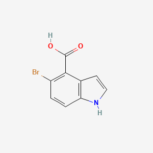 molecular formula C9H6BrNO2 B15275724 5-bromo-1H-indole-4-carboxylic acid 