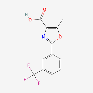B1527573 5-Methyl-2-[3-(trifluoromethyl)phenyl]-1,3-oxazole-4-carboxylic acid CAS No. 848188-39-6