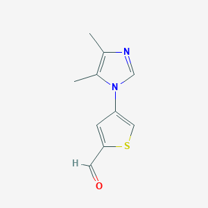 4-(4,5-Dimethyl-1H-imidazol-1-YL)thiophene-2-carbaldehyde