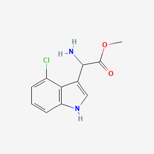 Methyl 2-amino-2-(4-chloro-1H-indol-3-yl)acetate