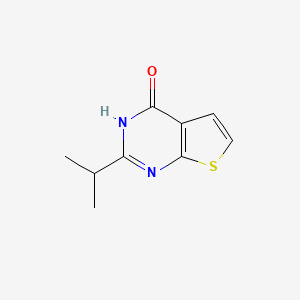 molecular formula C9H10N2OS B15275800 2-(Propan-2-yl)-3H,4H-thieno[2,3-d]pyrimidin-4-one 