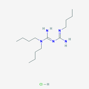 molecular formula C14H32ClN5 B15275815 N1,N1-dibutyl-N5-butylbiguanide hydrochloride 