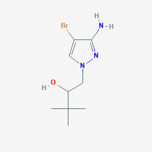 1-(3-amino-4-bromo-1H-pyrazol-1-yl)-3,3-dimethylbutan-2-ol