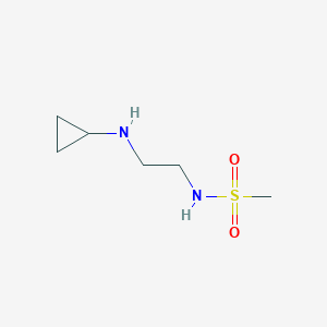 molecular formula C6H14N2O2S B15275829 N-[2-(cyclopropylamino)ethyl]methanesulfonamide 