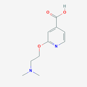 B1527586 2-[2-(Dimethylamino)ethoxy]pyridine-4-carboxylic acid CAS No. 1208082-41-0