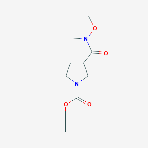 B1527589 Tert-butyl 3-(methoxy(methyl)carbamoyl)pyrrolidine-1-carboxylate CAS No. 569667-93-2