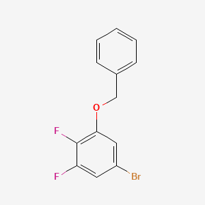 molecular formula C13H9BrF2O B1527592 1-溴-3-苄氧基-4,5-二氟苯 CAS No. 1035155-54-4
