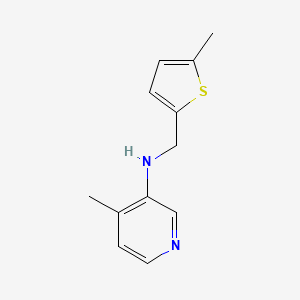 4-methyl-N-[(5-methylthiophen-2-yl)methyl]pyridin-3-amine