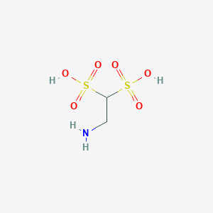 molecular formula C2H7NO6S2 B1527594 Ácido 2-aminoetano-1,1-disulfónico CAS No. 1235825-84-9