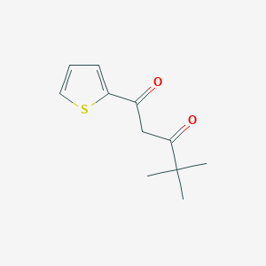 4,4-Dimethyl-1-(thiophen-2-YL)pentane-1,3-dione