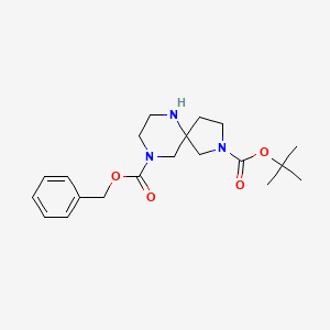 B1527598 9-Benzyl 2-tert-butyl 2,6,9-triazaspiro[4.5]decane-2,9-dicarboxylate CAS No. 1160247-08-4
