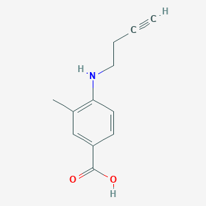 4-[(But-3-yn-1-yl)amino]-3-methylbenzoic acid