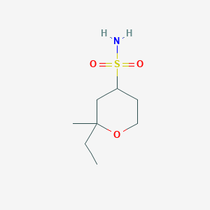 2-Ethyl-2-methyloxane-4-sulfonamide