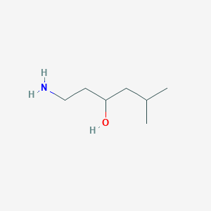 molecular formula C7H17NO B1527602 1-氨基-5-甲基己烷-3-醇 CAS No. 1226127-65-6