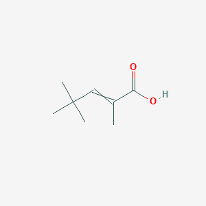 molecular formula C8H14O2 B1527603 2,4,4-三甲基戊-2-烯酸 CAS No. 99799-03-8