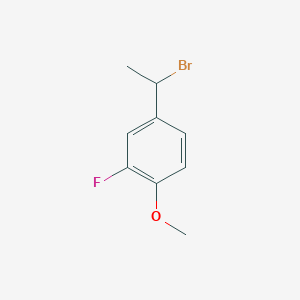 4-(1-Bromoethyl)-2-fluoro-1-methoxybenzene