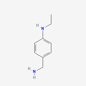 molecular formula C9H14N2 B1527607 4-(氨甲基)-N-乙基苯胺 CAS No. 1228098-22-3