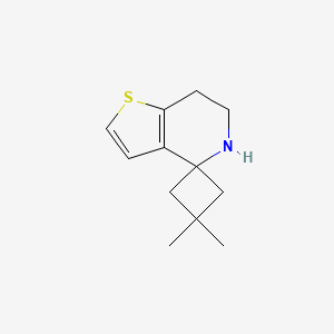 3,3-Dimethyl-6',7'-dihydro-5'H-spiro[cyclobutane-1,4'-thieno[3,2-c]pyridine]