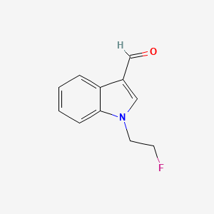 molecular formula C11H10FNO B15276100 1-(2-fluoroethyl)-1H-indole-3-carbaldehyde 