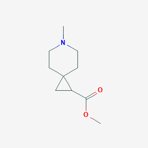 molecular formula C10H17NO2 B15276113 Methyl 6-methyl-6-azaspiro[2.5]octane-1-carboxylate 