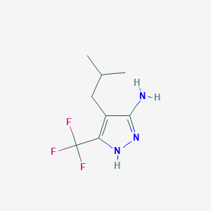 4-(2-Methylpropyl)-3-(trifluoromethyl)-1H-pyrazol-5-amine