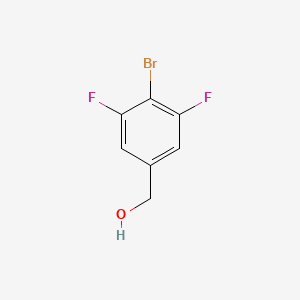 molecular formula C7H5BrF2O B1527617 (4-Bromo-3,5-difluorophenyl)methanol CAS No. 1256276-36-4