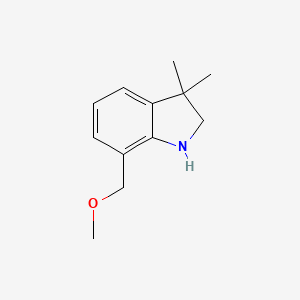 7-(methoxymethyl)-3,3-dimethyl-2,3-dihydro-1H-indole