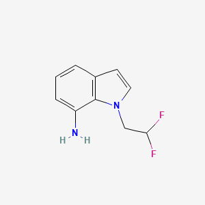 molecular formula C10H10F2N2 B15276196 1-(2,2-Difluoroethyl)-1H-indol-7-amine 