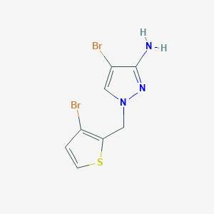 4-Bromo-1-[(3-bromothiophen-2-YL)methyl]-1H-pyrazol-3-amine