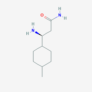 molecular formula C10H20N2O B15276219 (3S)-3-Amino-3-(4-methylcyclohexyl)propanamide 