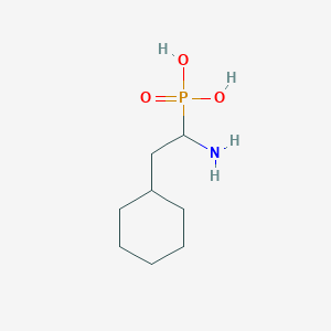 molecular formula C8H18NO3P B15276236 (1-Amino-2-cyclohexylethyl)phosphonic acid 