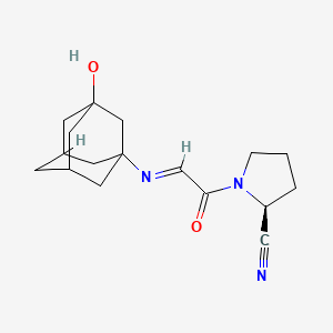 (2S)-1-((E)-2-((3-Hydroxyadamantan-1-yl)imino)acetyl)pyrrolidine-2-carbonitrile