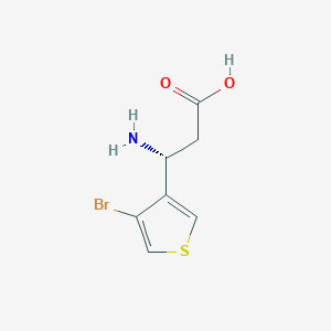 (3R)-3-amino-3-(4-bromothiophen-3-yl)propanoic acid