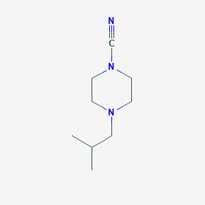 4-(2-Methylpropyl)piperazine-1-carbonitrile