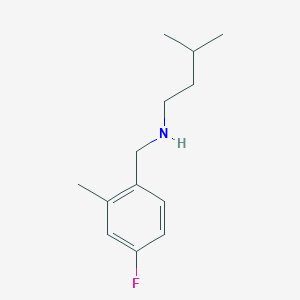 molecular formula C13H20FN B15276322 [(4-Fluoro-2-methylphenyl)methyl](3-methylbutyl)amine 