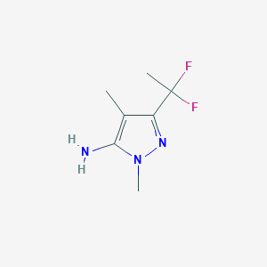 3-(1,1-Difluoroethyl)-1,4-dimethyl-1H-pyrazol-5-amine