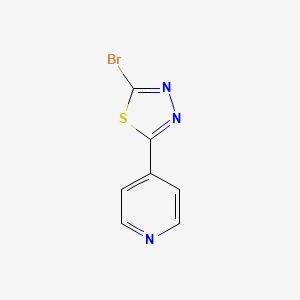 molecular formula C7H4BrN3S B1527634 4-(5-Bromo-1,3,4-thiadiazol-2-yl)pyridine CAS No. 16439-93-3