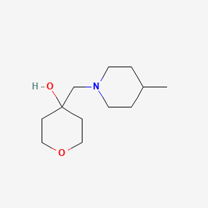 4-((4-Methylpiperidin-1-yl)methyl)tetrahydro-2H-pyran-4-ol