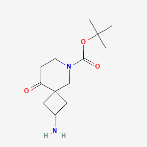 tert-Butyl 2-amino-9-oxo-6-azaspiro[3.5]nonane-6-carboxylate