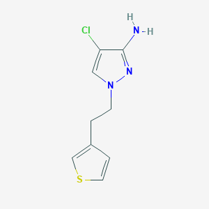 4-chloro-1-[2-(thiophen-3-yl)ethyl]-1H-pyrazol-3-amine