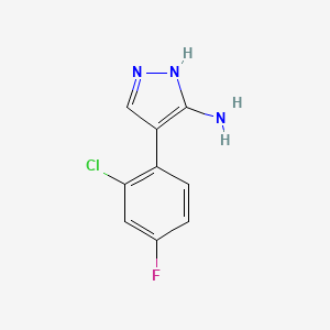 4-(2-chloro-4-fluorophenyl)-1H-pyrazol-3-amine