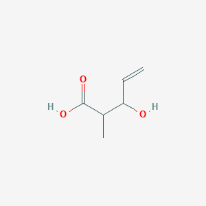 molecular formula C6H10O3 B15276368 3-Hydroxy-2-methylpent-4-enoic acid 